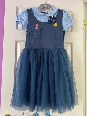 Taylor Joelle x Disney Judy hopps tutu dress zootopia bunny cop NWT size 14 navy